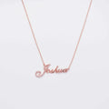 925 silver personalised pendant necklace