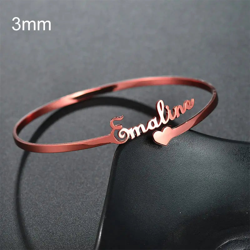Personalised Stainless Steel Name Bracelet