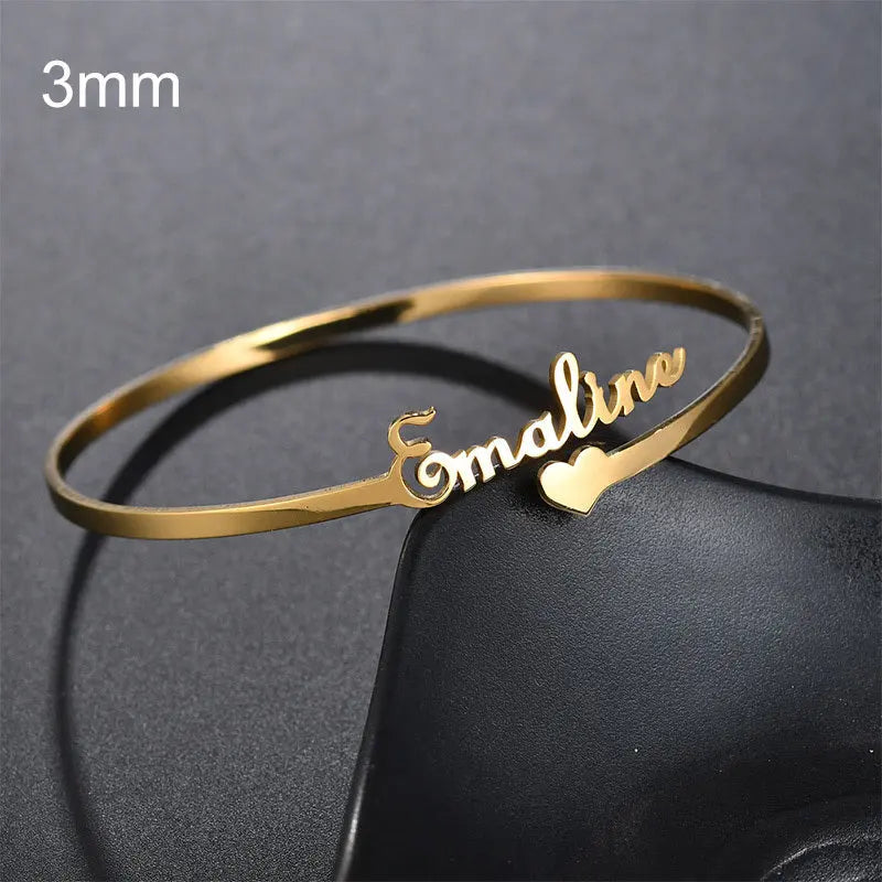 Personalised Stainless Steel Name Bracelet