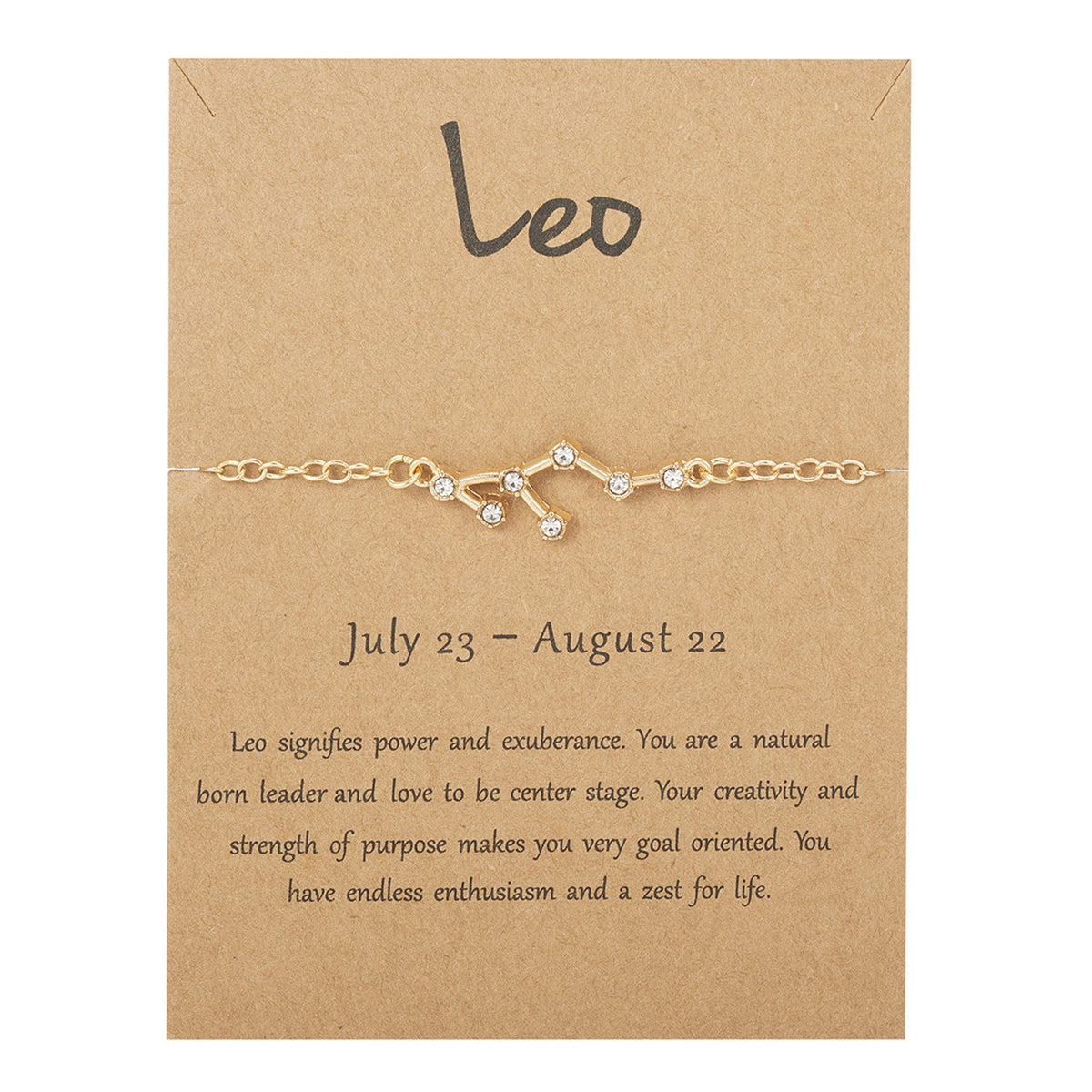 Zodiac Constellation Chain Bracelet