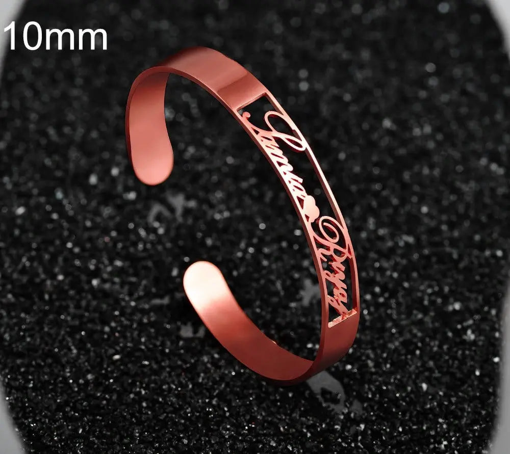 Personalised Stainless Steel Name Bracelet