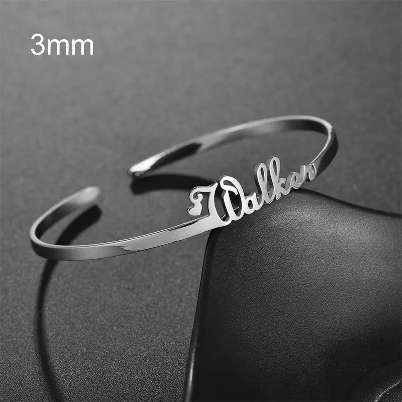 Personalised Stainless Steel Name Bracelet