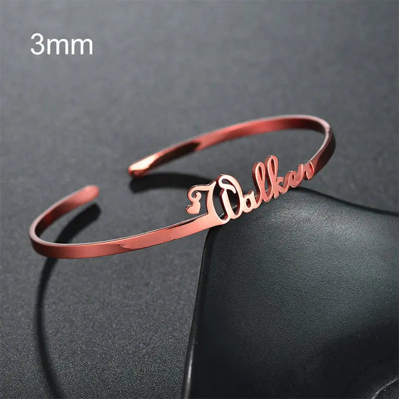 Personalised Stainless Steel Name Bracelet