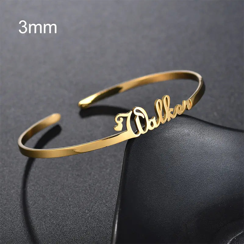 Personalised Stainless Steel Name Bracelet