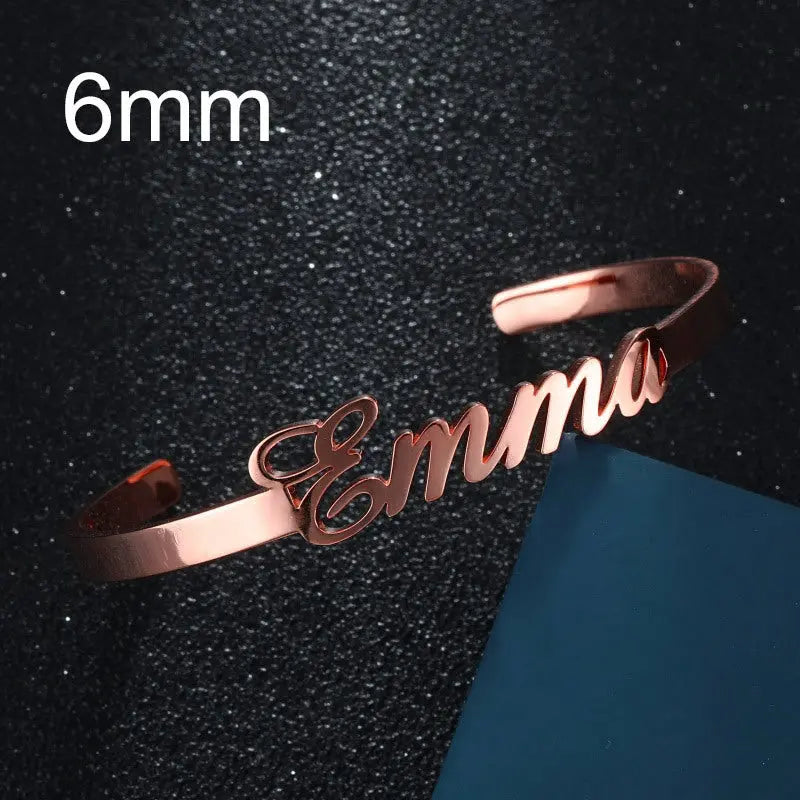 Personalised Stainless Steel Name Bracelet