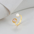 : Bague MARJA Plaquée Or 14K - Bijou Femme | ES Jewelry-0