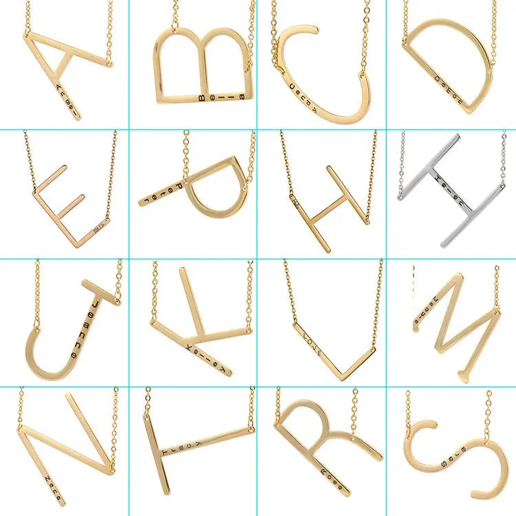 Personalised Initial Pendant Necklace