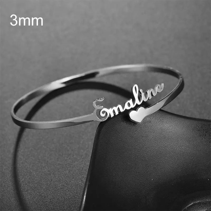 Personalised Stainless Steel Name Bracelet