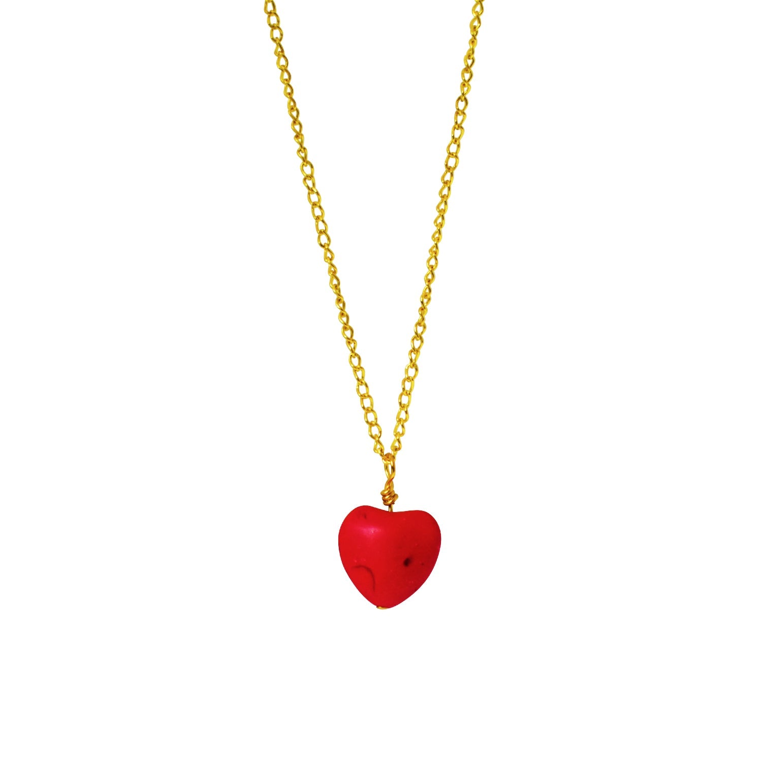 Red Heart Pendant Necklace