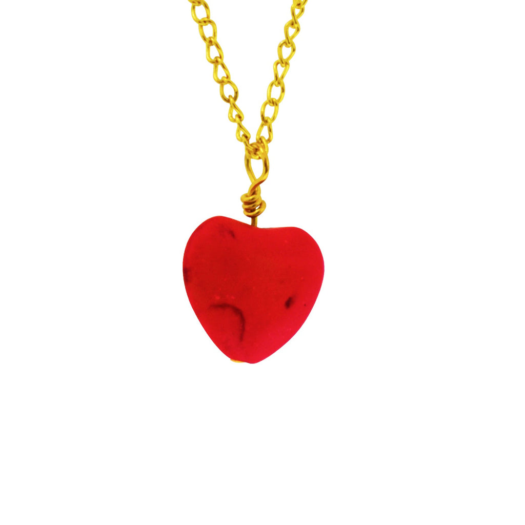 Red Heart Pendant Necklace
