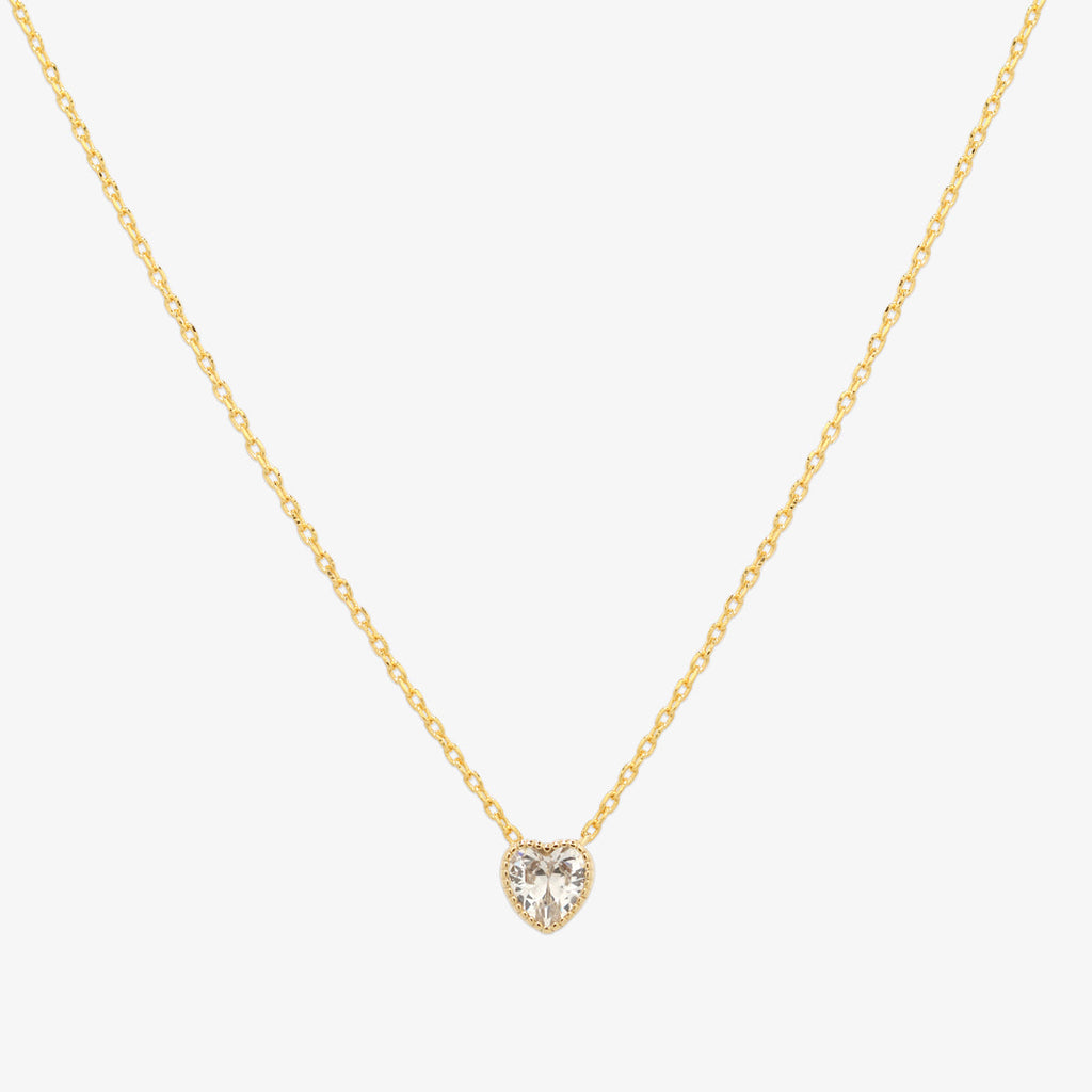 Heart cubic necklace