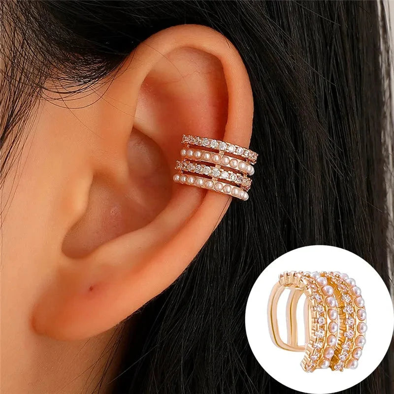 Crystal Rhinestone Non-Piercing Ear Cuff