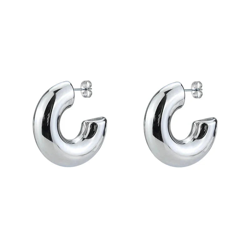 Smooth C-Shaped Non-Piercing Ear Cuffs