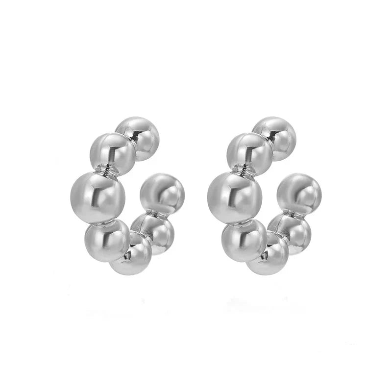 Smooth C-Shaped Non-Piercing Ear Cuffs
