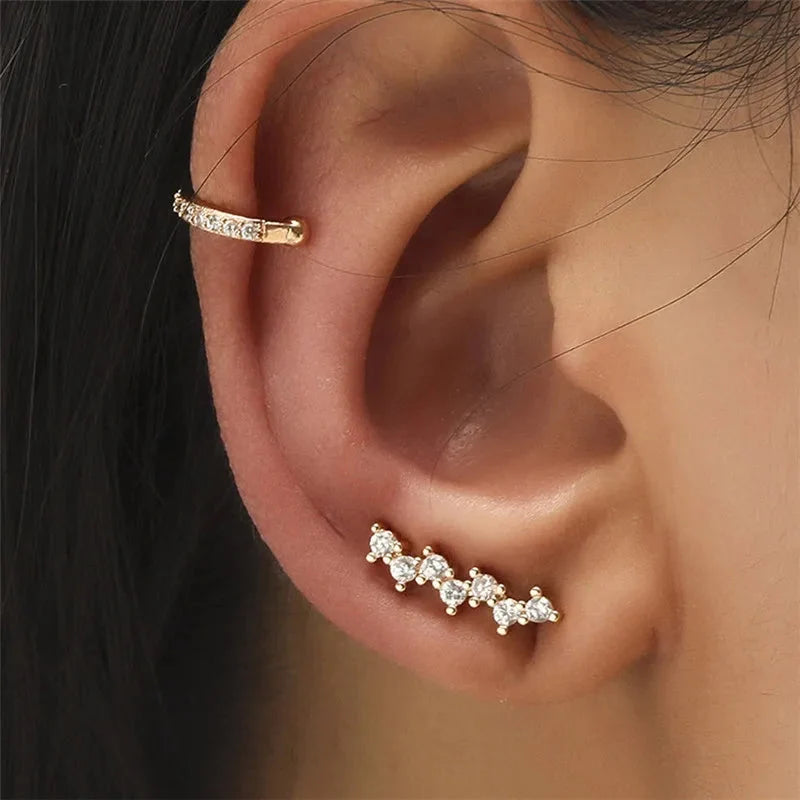 Crystal Rhinestone Non-Piercing Ear Cuff
