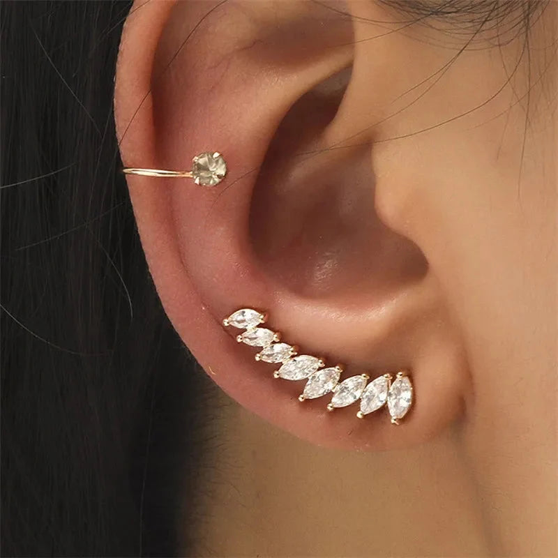 Crystal Rhinestone Non-Piercing Ear Cuff