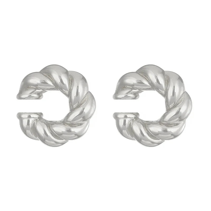 Smooth C-Shaped Non-Piercing Ear Cuffs