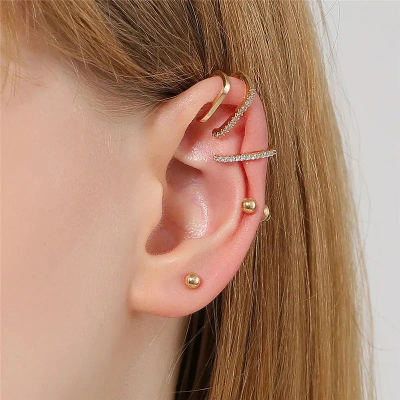 Crystal Rhinestone Non-Piercing Ear Cuff