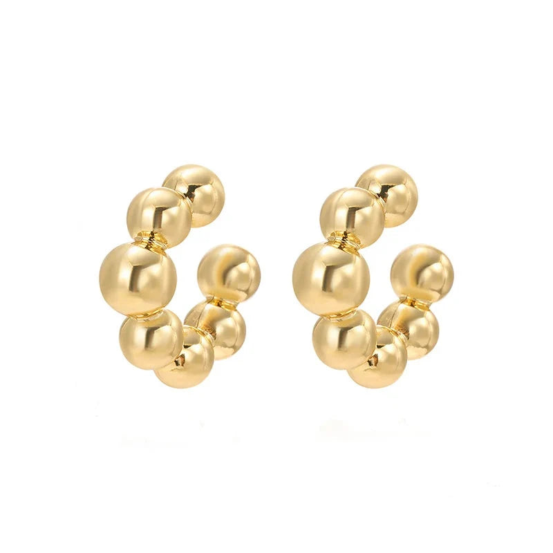 Smooth C-Shaped Non-Piercing Ear Cuffs