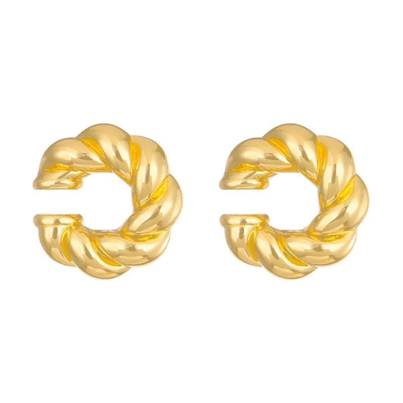 Smooth C-Shaped Non-Piercing Ear Cuffs