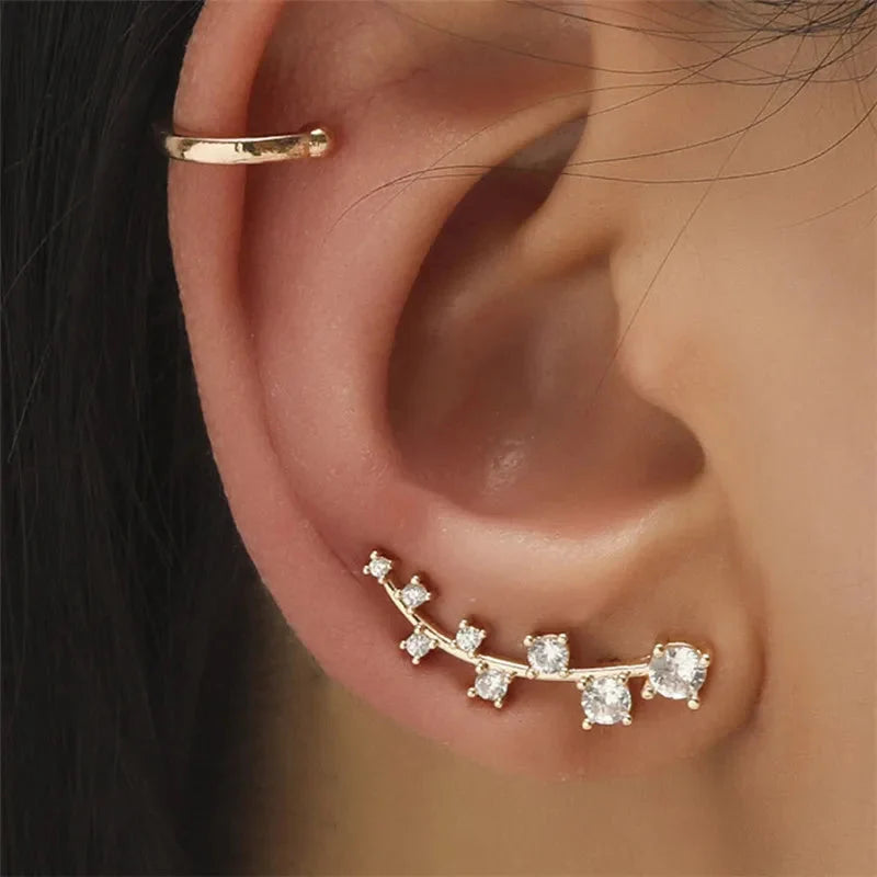 Crystal Rhinestone Non-Piercing Ear Cuff