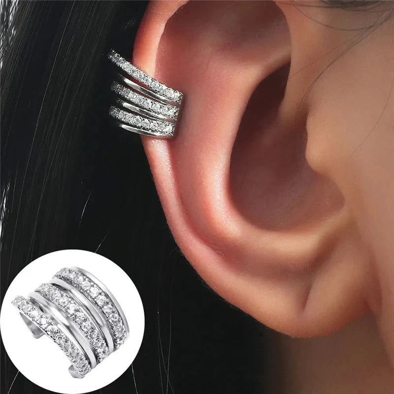 Crystal Rhinestone Non-Piercing Ear Cuff