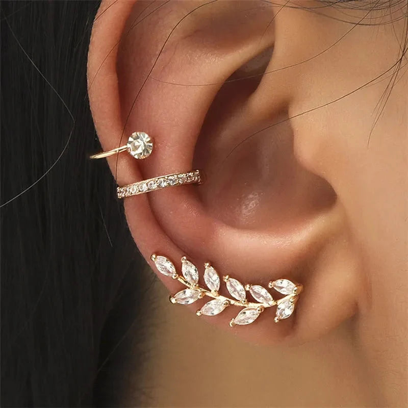 Crystal Rhinestone Non-Piercing Ear Cuff