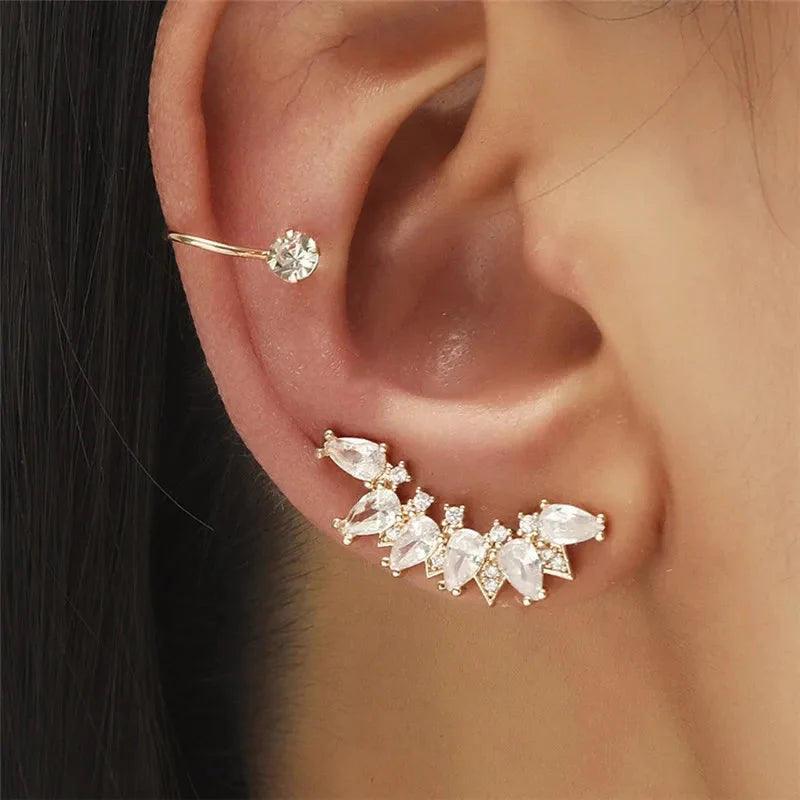 Crystal Rhinestone Non-Piercing Ear Cuff