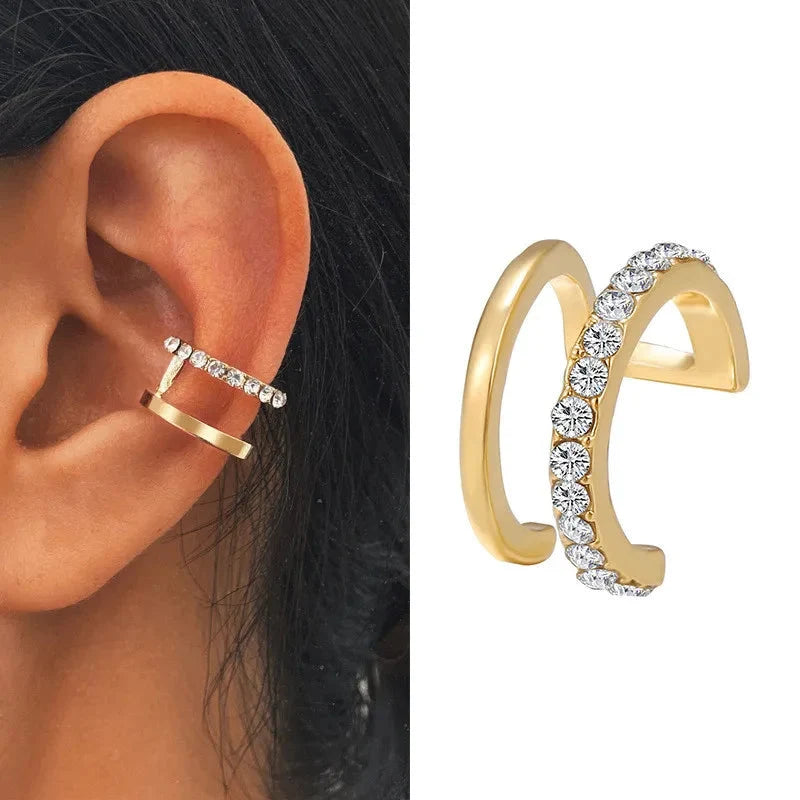 Crystal Rhinestone Non-Piercing Ear Cuff