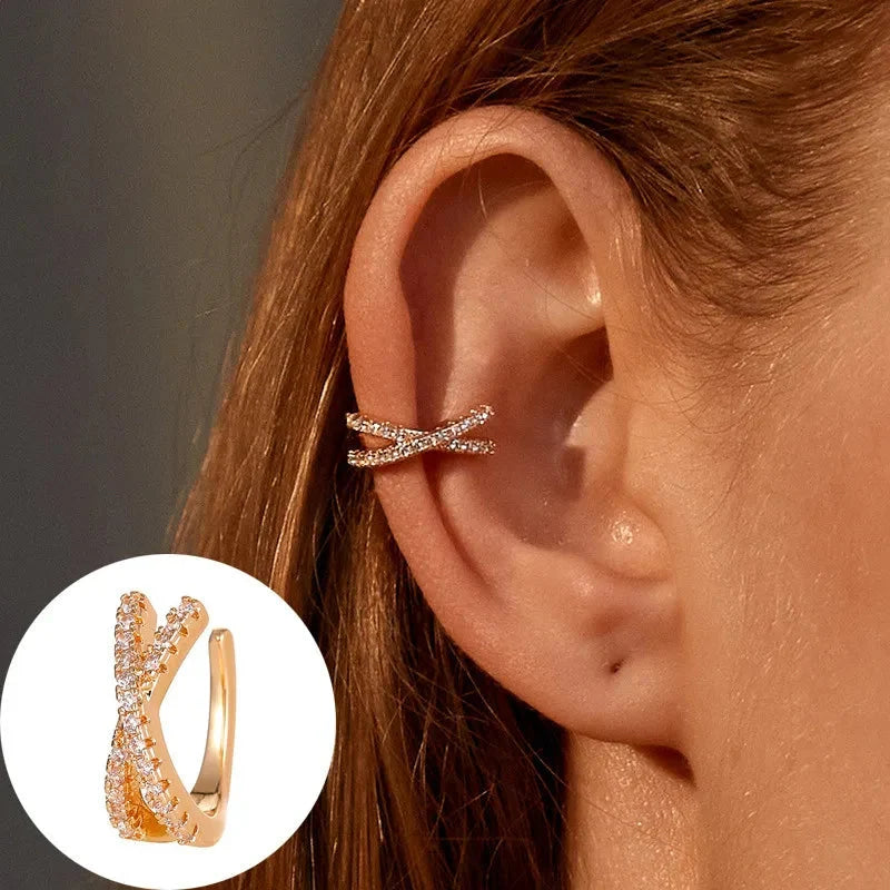 Crystal Rhinestone Non-Piercing Ear Cuff