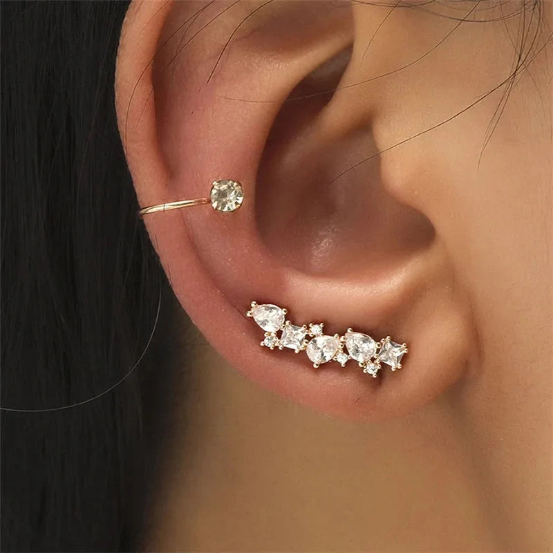 Crystal Rhinestone Non-Piercing Ear Cuff