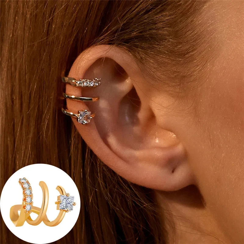 Crystal Rhinestone Non-Piercing Ear Cuff