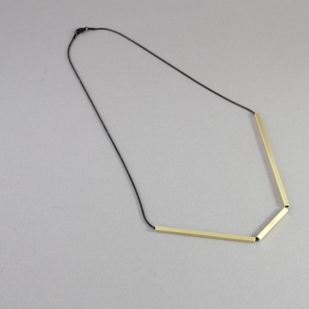 ANGLE Necklace | Geometric Architectural Jewelry-2