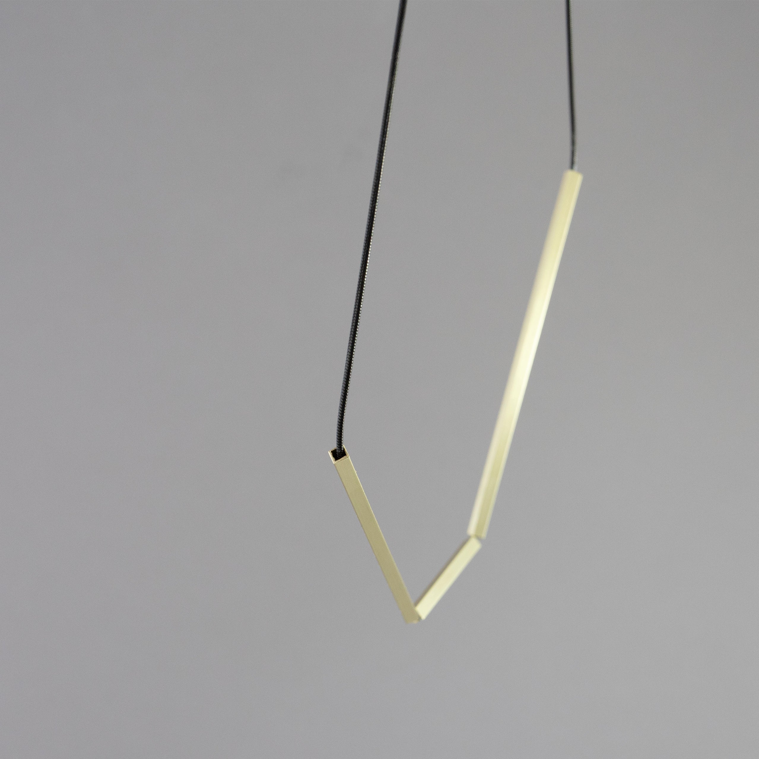 ANGLE Necklace | Geometric Architectural Jewelry-3