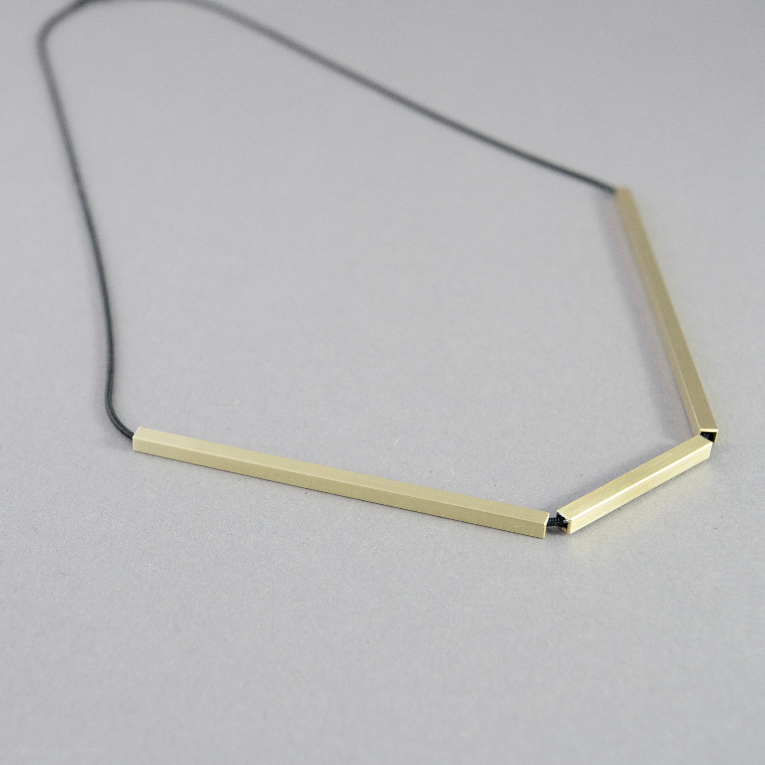 ANGLE Necklace | Geometric Architectural Jewelry-4