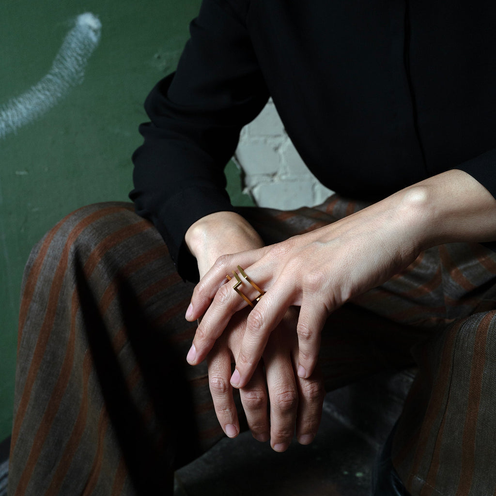 QUADRA Ring | Transformable Geometric Jewelry-3