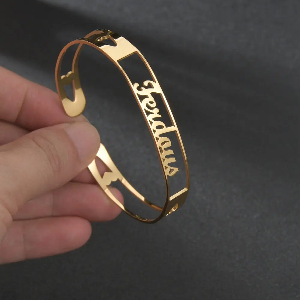 Personalised Stainless Steel Name Bracelet