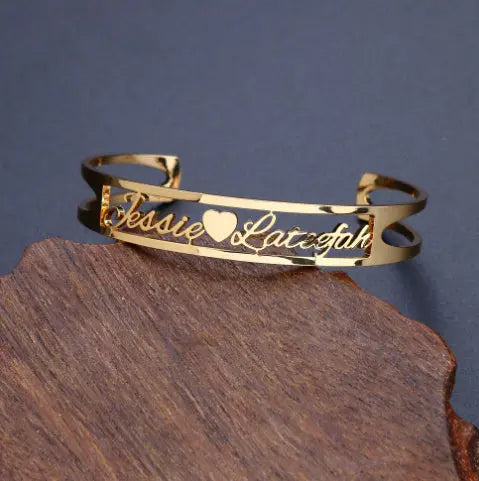 Personalised Stainless Steel Name Bracelet