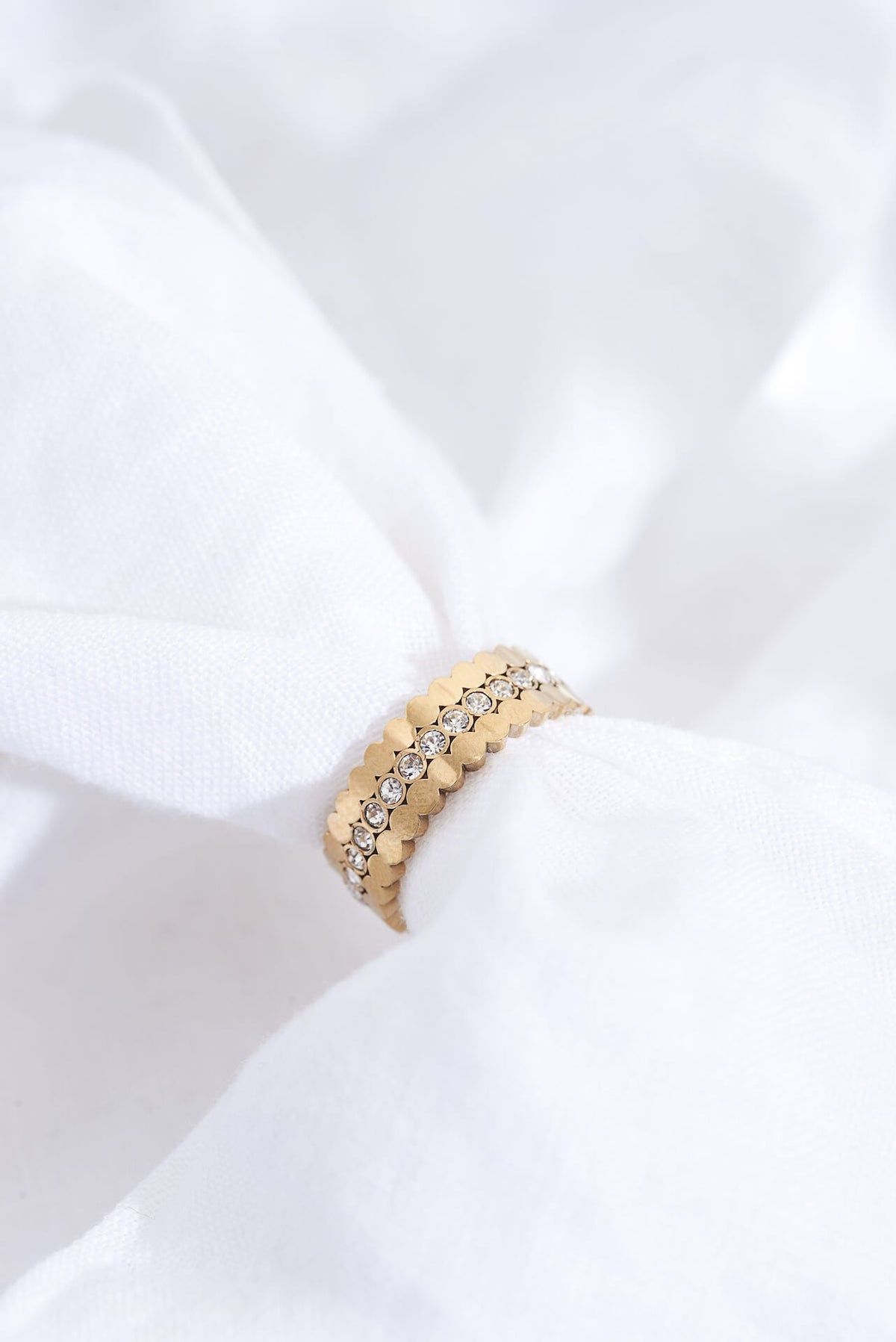 Triple Stacking Gold Ring Set-4