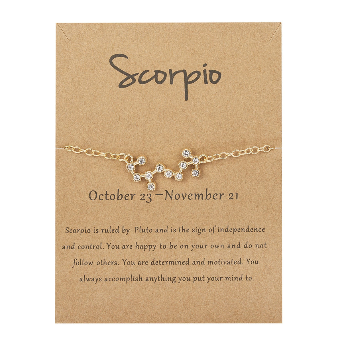 Zodiac Constellation Chain Bracelet