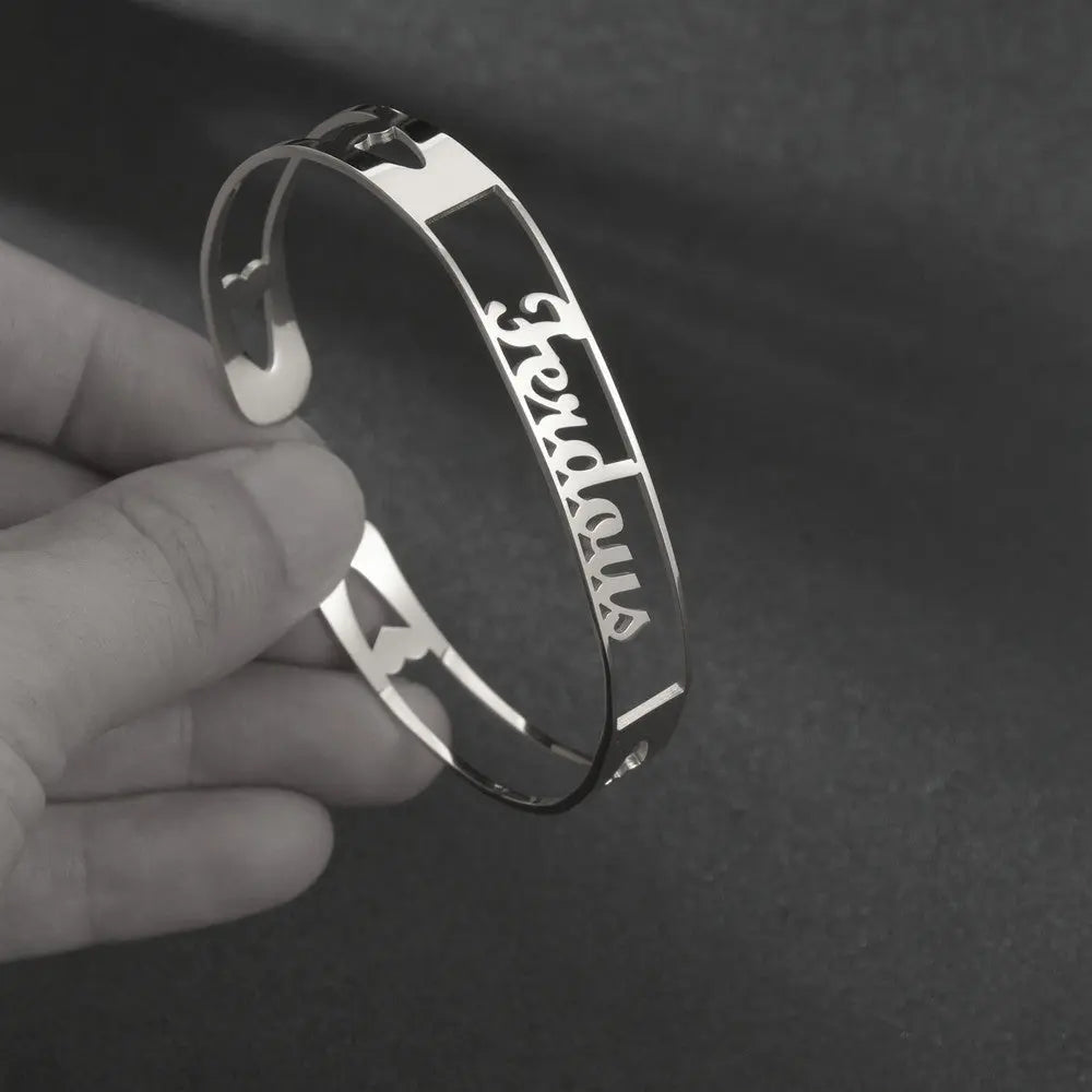 Personalised Stainless Steel Name Bracelet