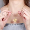 Personalised envelope message necklace