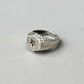 Signet Star Silver Ring