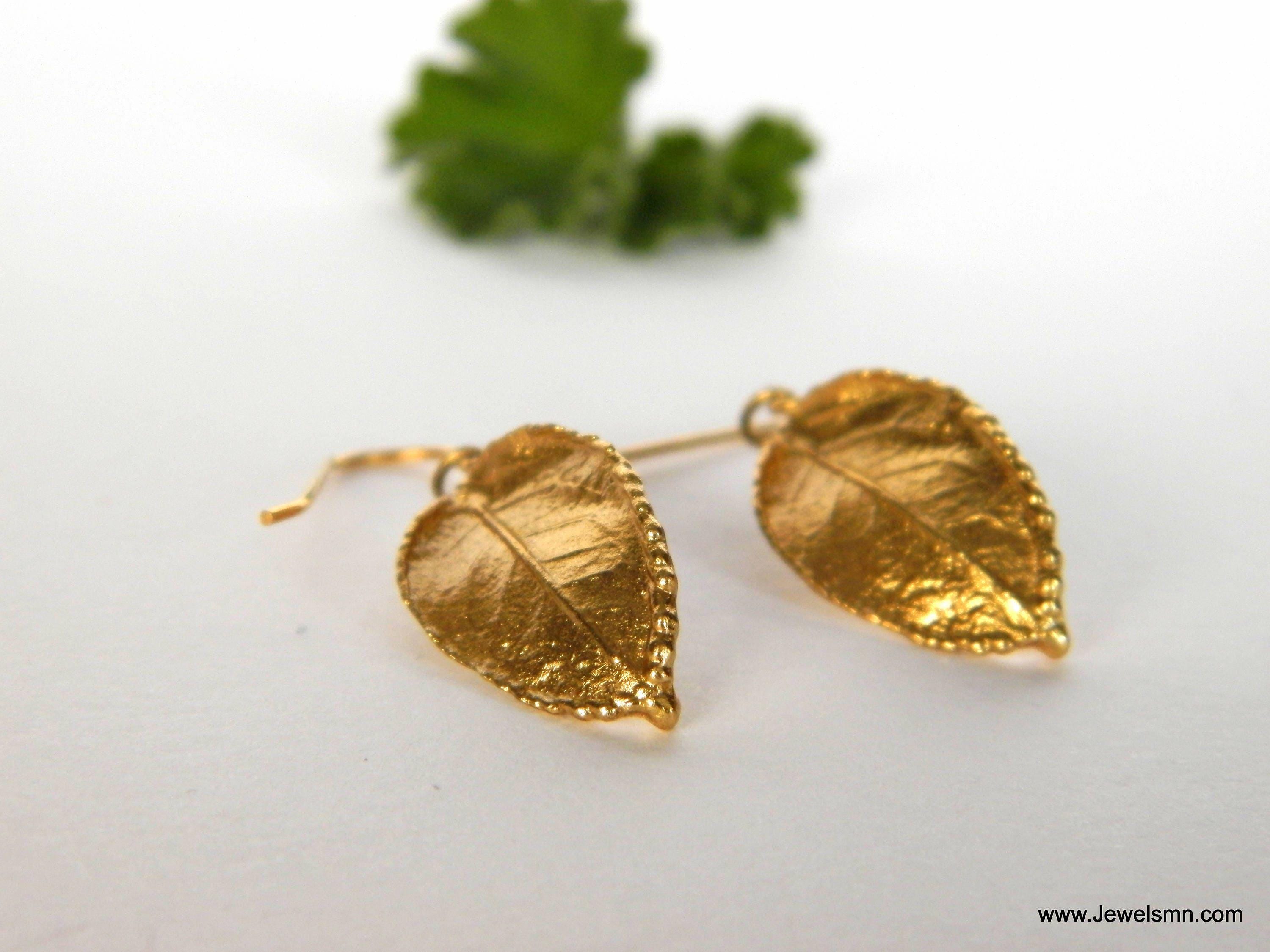 Rose Leaf Earrings