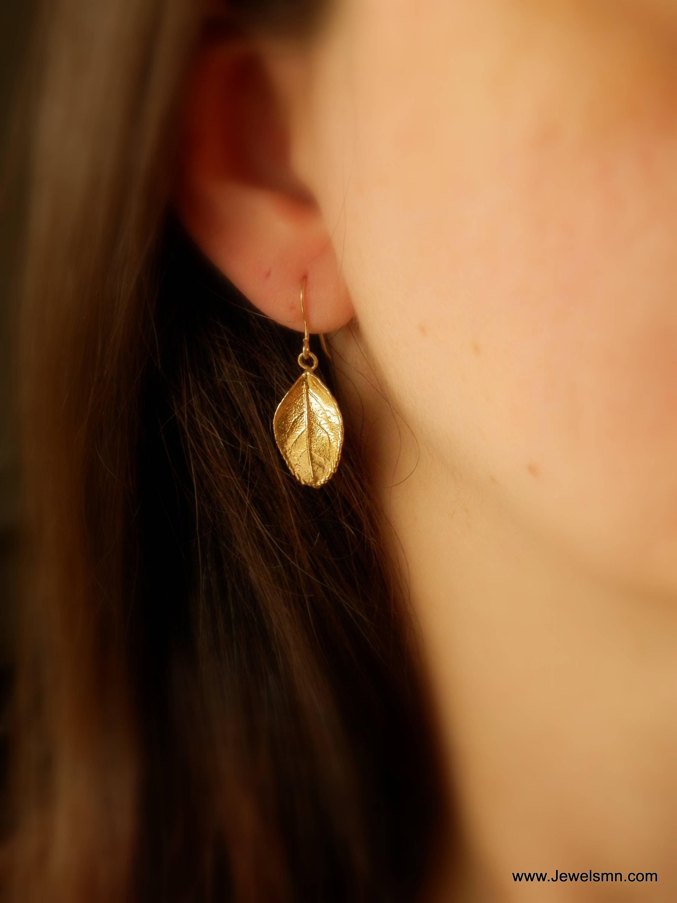 Rose Leaf Earrings