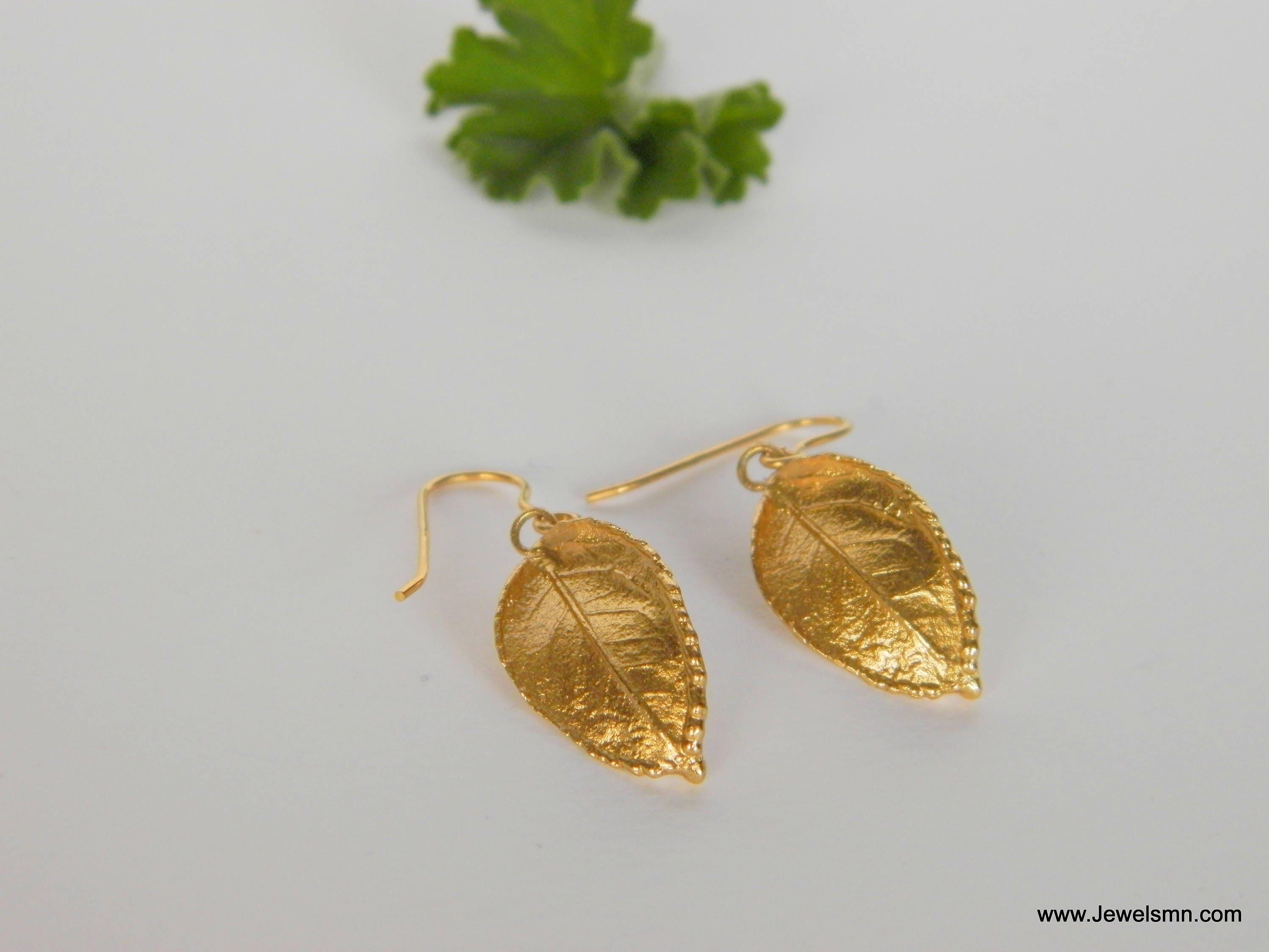 Rose Leaf Earrings