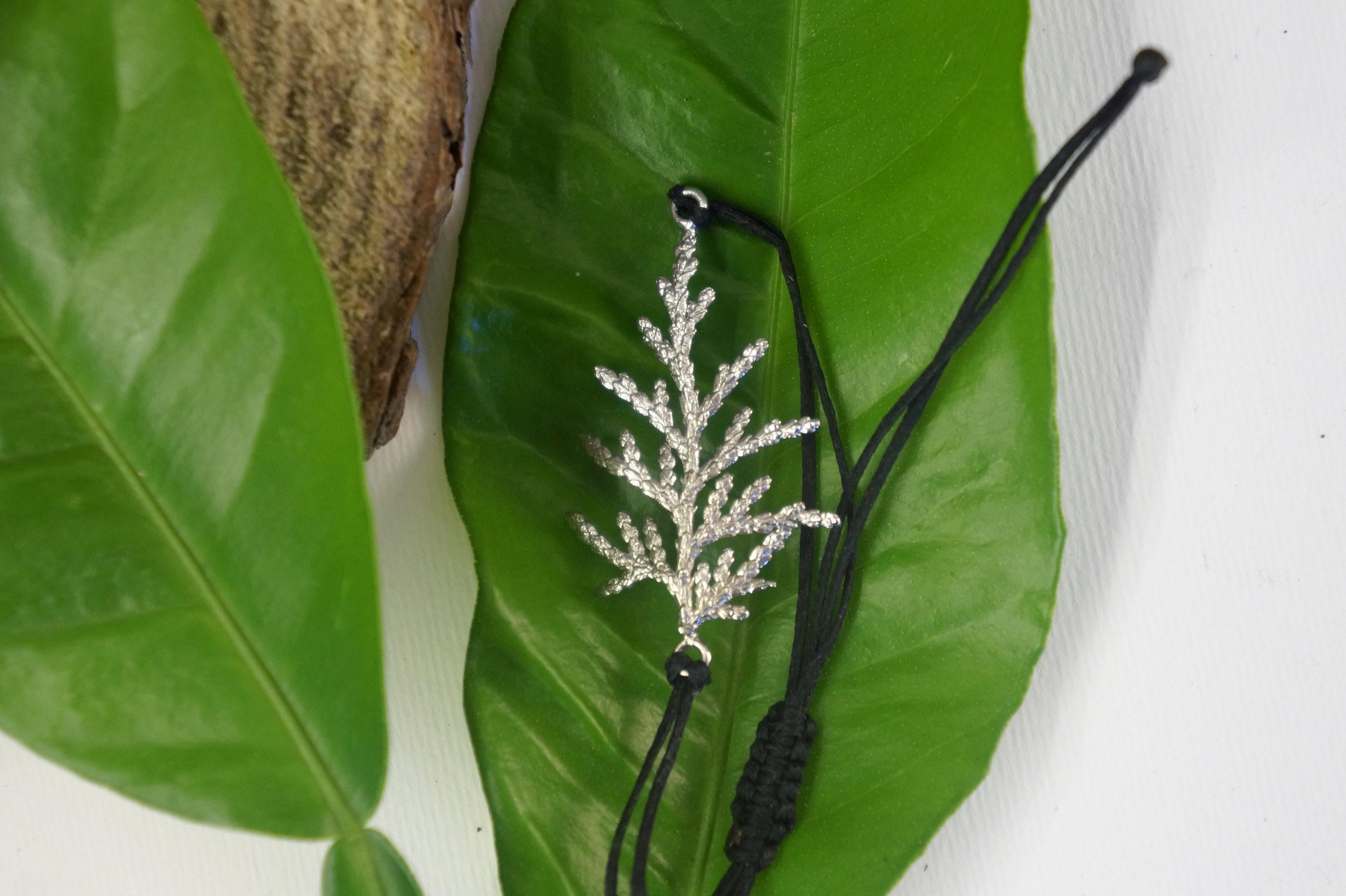 CYPRESS adjustable botanical cord bracelet