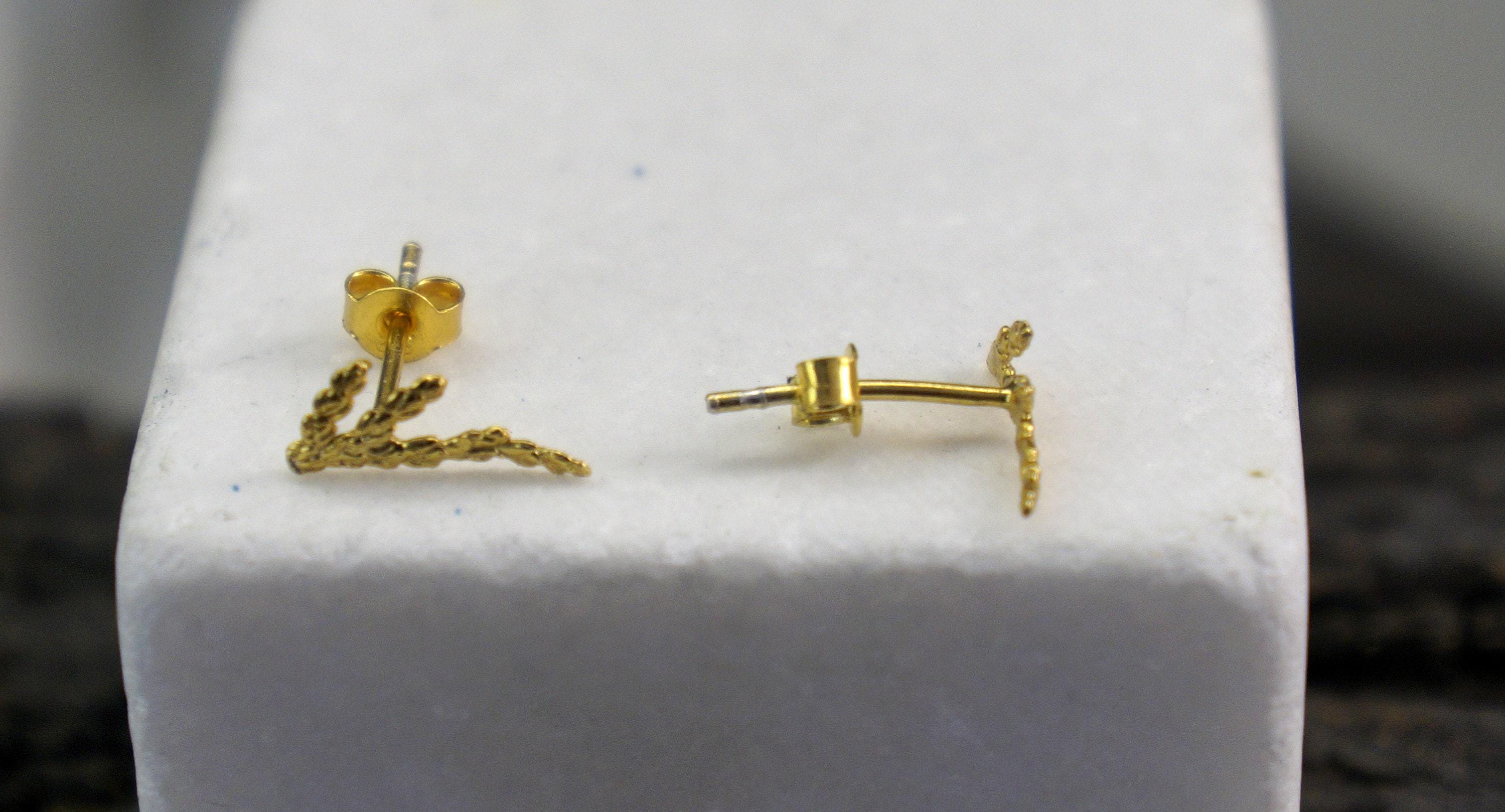 CYPRESS sterling silver stud earrings