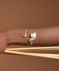 Sterling Silver Butterfly Cuff Bracelet