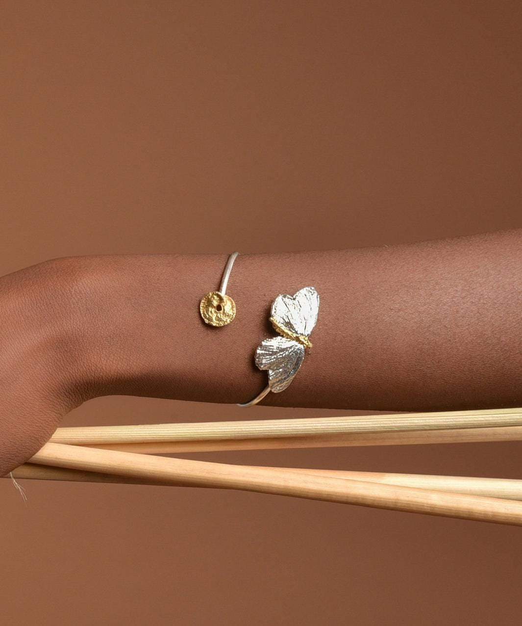 Sterling Silver Butterfly Cuff Bracelet